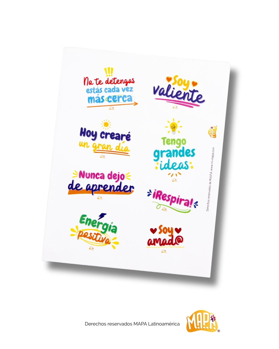 Stickers con mentalidad de crecimiento