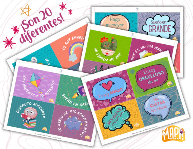 Tarjetas de afirmaciones positivas (Archivo PDF)