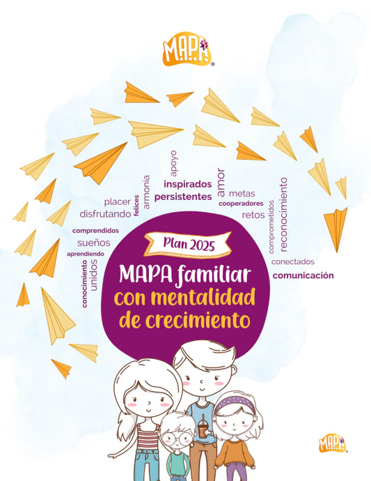 Combo: Libro MAPA para la aventura de mi vida + Plan 2025 MAPA familiar con Mentalidad de Crecimiento