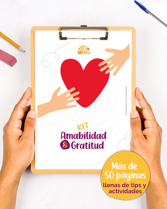 Combo: Libro MAPA para la aventura de mi vida + KIT de Amabilidad y Gratitud