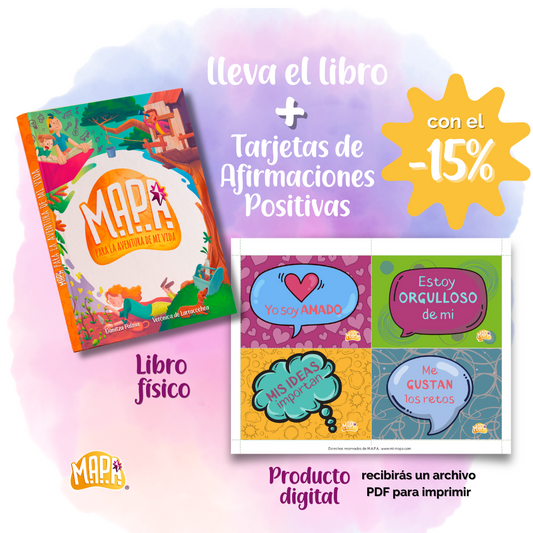 Combo: Libro MAPA para la aventura de mi vida + Tarjetas de Afirmaciones Positivas