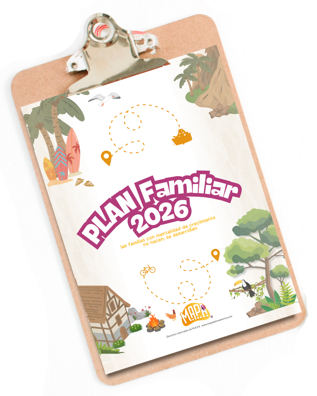 Combo: Libro MAPA para la aventura de mi vida + Plan 2026 MAPA familiar con Mentalidad de Crecimiento
