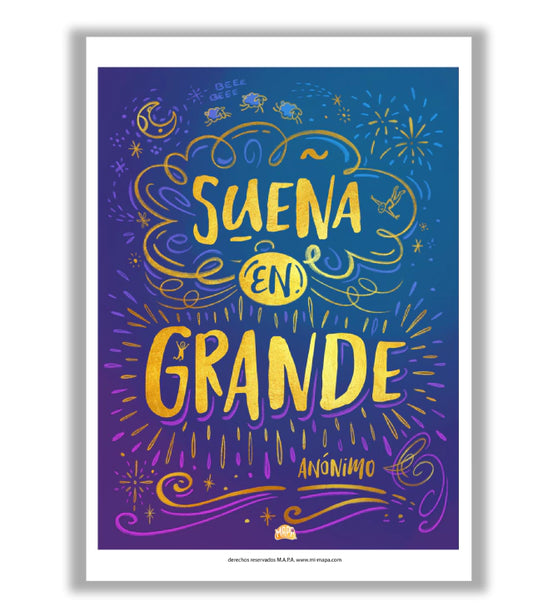 Sueña en grande (Póster en PDF)